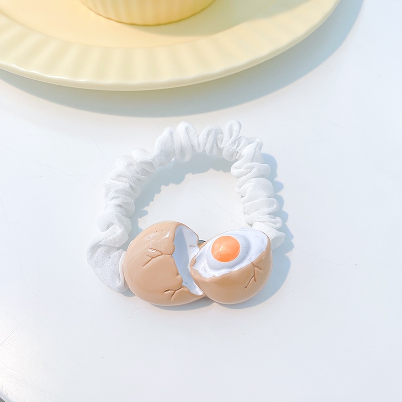 Đồ cột tóc/ kẹp tóc thiết kế hình quả trứng hoạt hình phong cách Hàn Quốc sáng tạo dễ thương