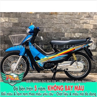 Tem rời Wave nhỏ xanh đen -1