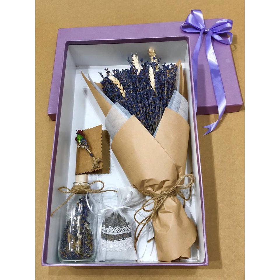 [RẺ VÔ ĐỊCH]bó hoa lavender trang trí nhà cửa quà tặng
