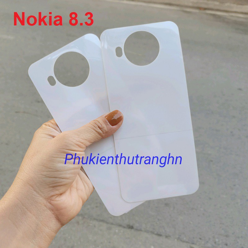 Combo Nokia 8.3 dán cường lực dẻo nano 9H+ siêu bền chống vỡ, sứt mẻ cạnh full 98%+ dán ppf mặt sau trong suốt siêu dính