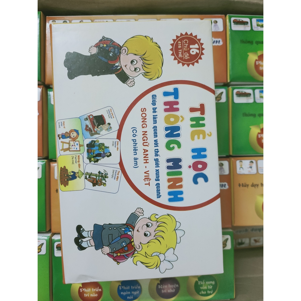 HỘP 416 THẺ HỌC THÔNG MINH GIAO DỤC SỚM CHO TRẺ #8