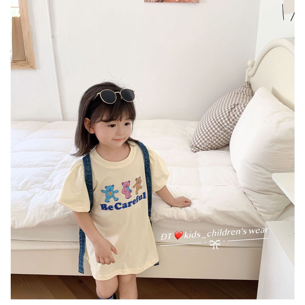 [XẢ HÀNG] Váy Suông Be Careful Cho Bé Gái Chất Cotton Tàu