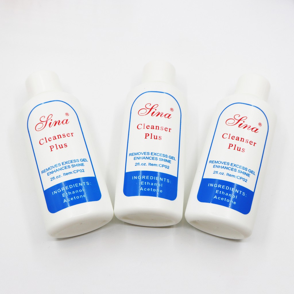 Nước tẩy sơn gel móng Cleanser plus nước rửa cọ lau gel Sina 60ml