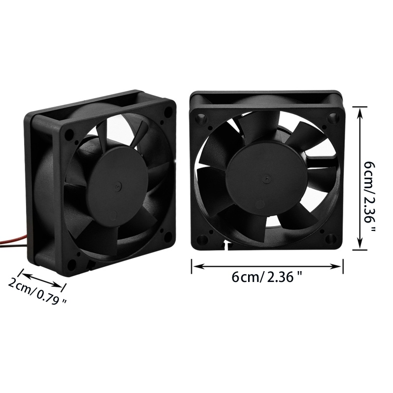 Quạt Tản Nhiệt 24V 6020 60x60x20mm Dài 30cm Cho Máy In VORON