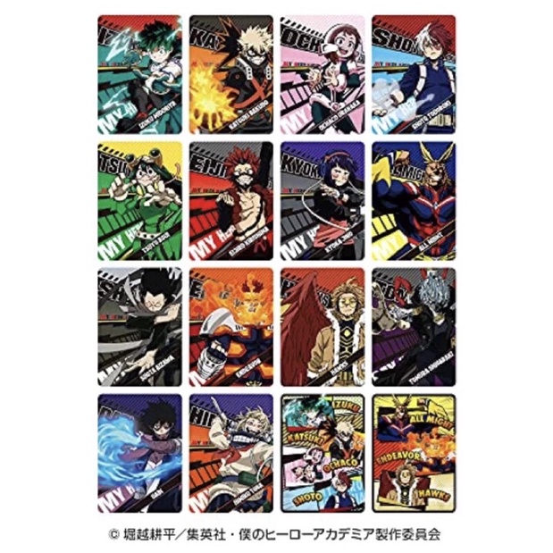 Pack My hero academia mini art sheet Học viện siêu anh hùng