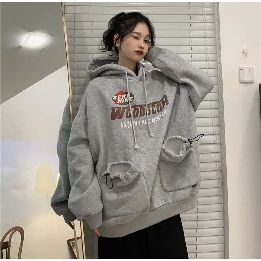 Áo Khoác Nỉ Nam Nữ - Áo Hoodie Lót Nỉ Bông YAYSHOP Dáng Rộng Unisex Hàn Quốc - HD NINE (109)