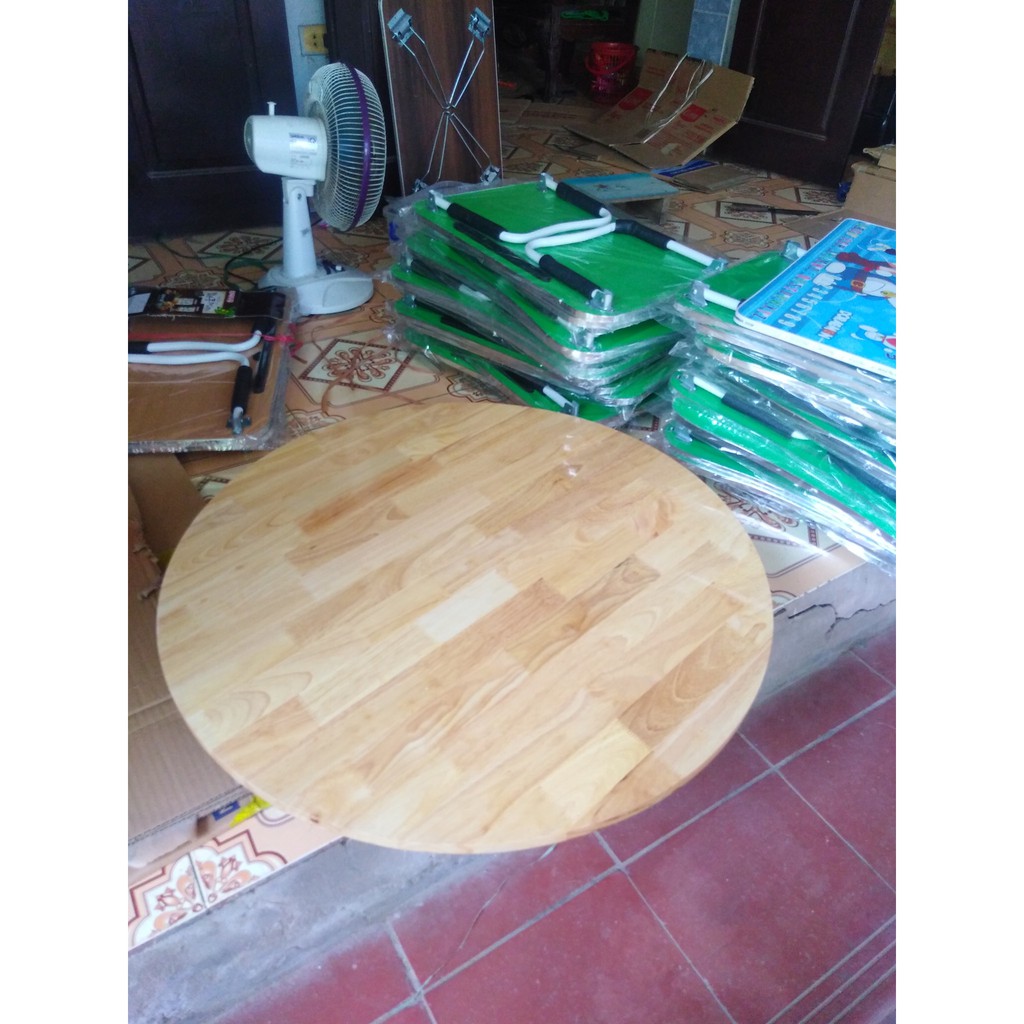 bàn tròn cao su 70*70