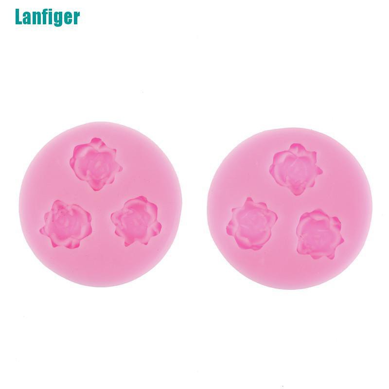 Khuôn silicone Tạo Hình Hoa Hồng 3d Trang Trí Bánh