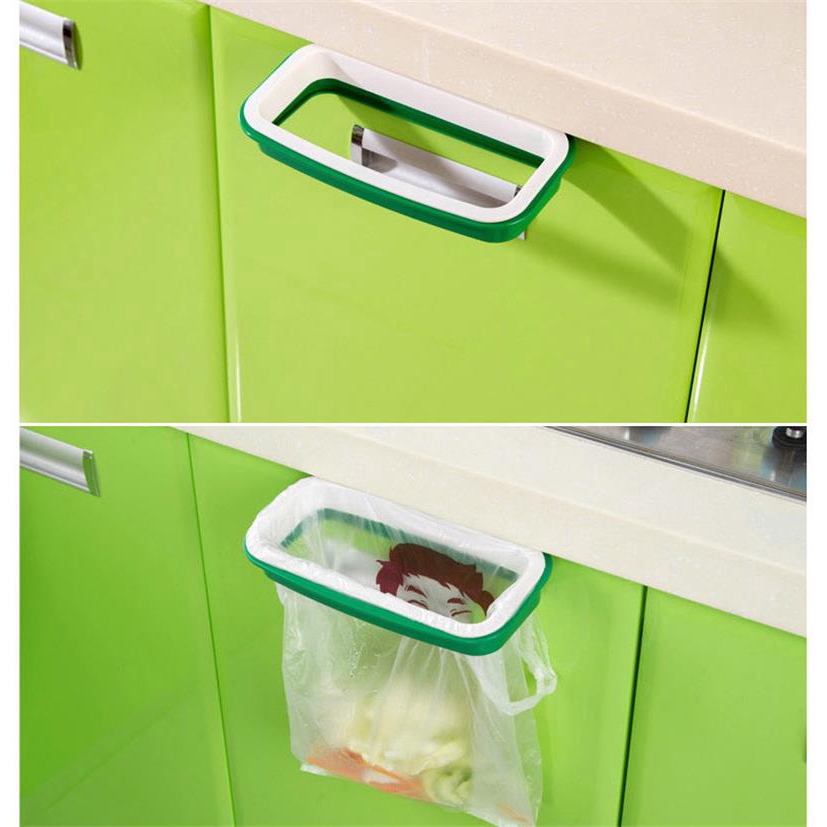 Giá đỡ treo túi rác gắn cửa tủ tiện lợi