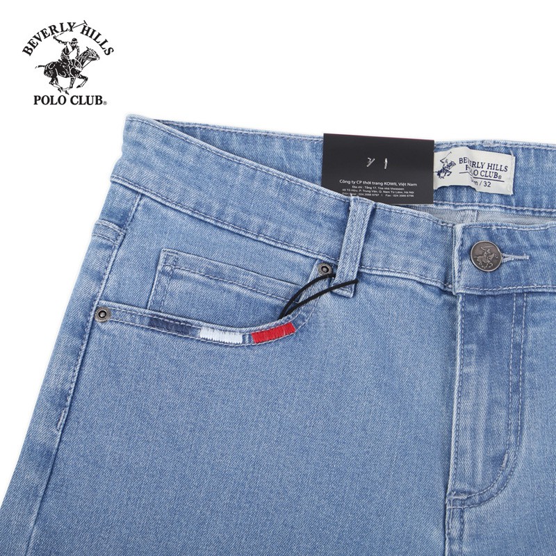 Beverly Hills Polo Club - Quần dài Nam Regularfit jean Xanh BU- BHPC QJSS20V160
