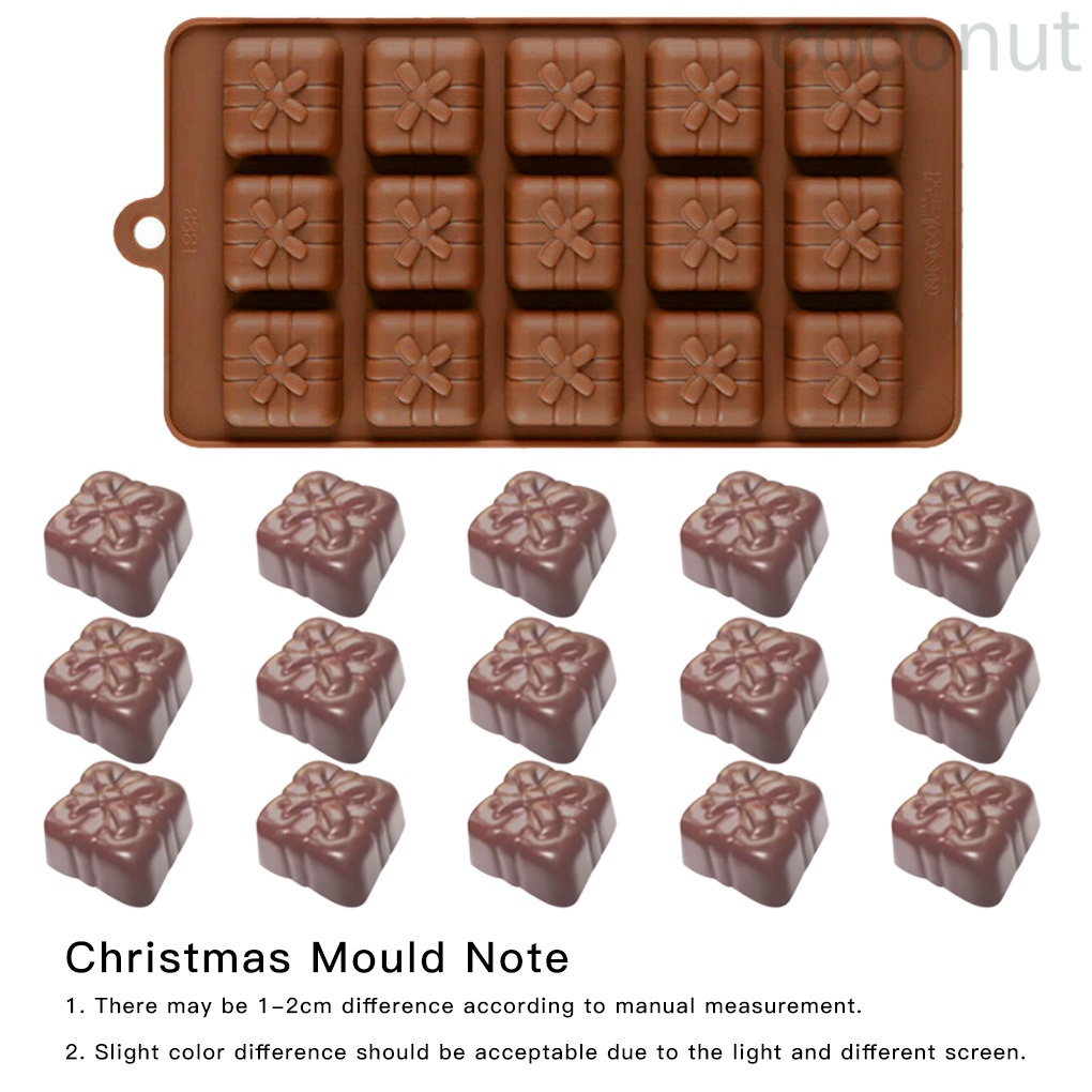 Khuôn Silicon Làm Bánh Kẹo 15 Ngăn Hình Trái Dừa Diy