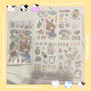 Set hình dán sticker decal 4 tấm