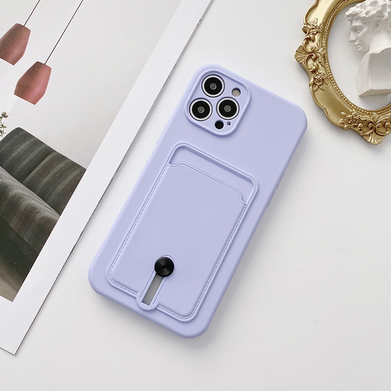Ốp Điện Thoại Mềm Chống Sốc Có Ngăn Đựng Thẻ Cho Xiaomi Redmi 9C 9T Note 10 9S 9 PRO Max Poco X3 X3 PRO M3 F3 11 Lite 11 11i