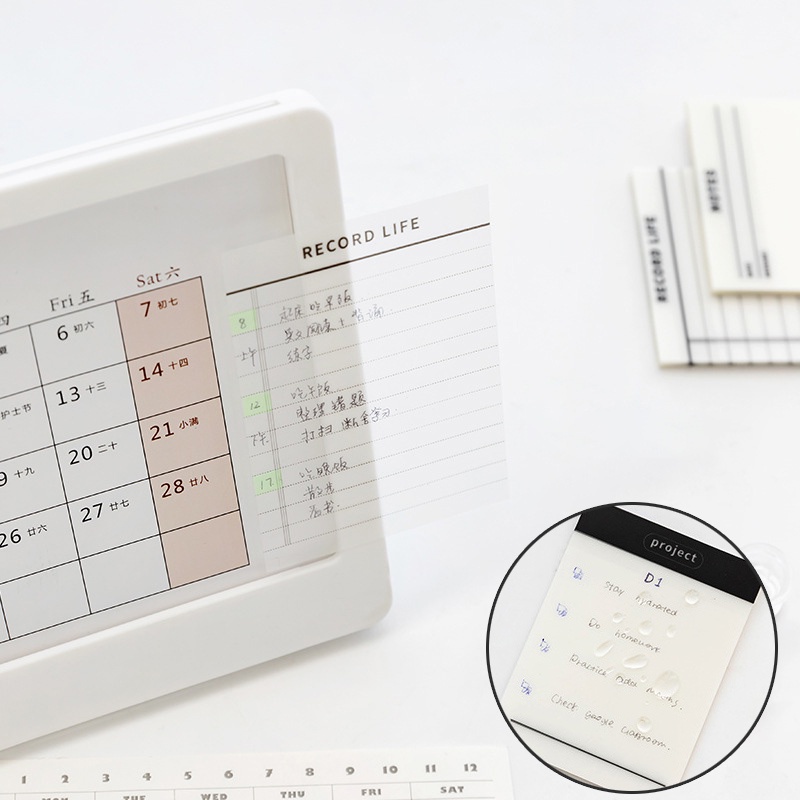 Giấy ghi chú 50 tờ chống thấm nước, giấy note giấy nhớ kiểu dáng đơn giản tiện dụng Lion House