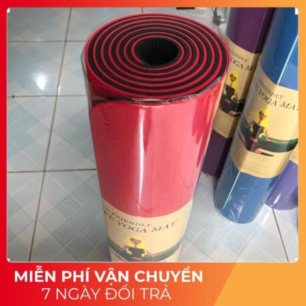 [ Giảm 50% ] THẢM TẬP YOGA TPE CAO CẤP TẶNG KÈM TÚI ĐỰNG [Giao Nhanh 2H]