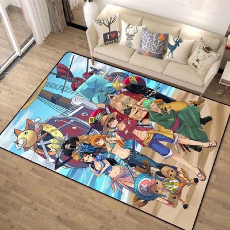 video [120x160cm]Thảm trải sàn ONEPIECE - LUFFY  trang trí nhà