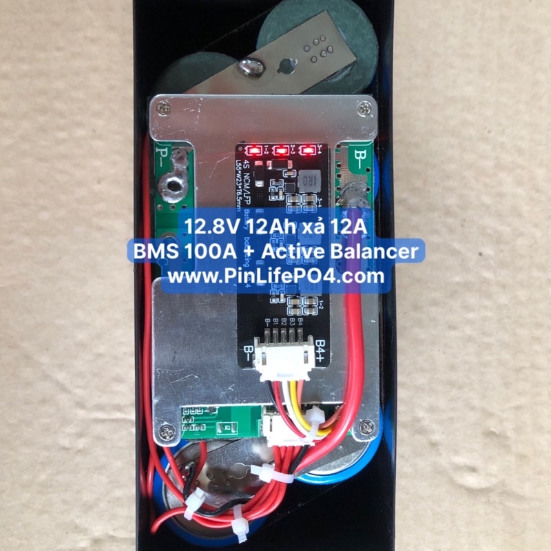 Acquy LifePO4 12Ah 12.8V xả 12A cao cấp