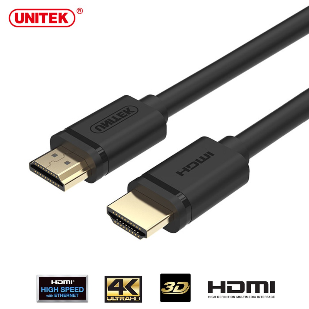 Cáp HDMI tiêu chuẩn 1.4 Uniteck - Hỗ trợ 4K Chiều dài lớn 15M 20M