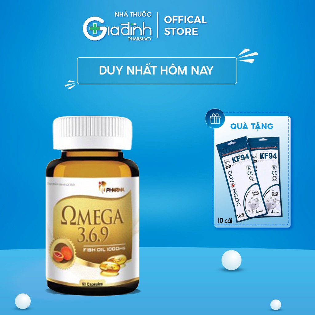 Viên uống OMEGA 3.6.9 Plus Fish Oil hỗ trợ tim mạch, tăng cường thị lực