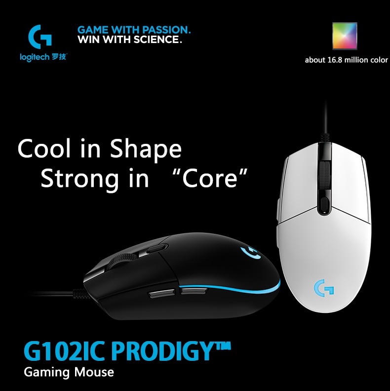 Chuột Gaming G102 Prodigy Quang Học Có Dây 8000dpi