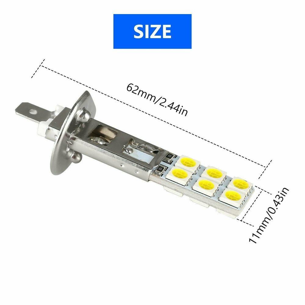Bộ 2 Đèn LED Sương Mù Siêu Sáng 55W H1 Hi / Thấp DRL Cho Xe Hơi