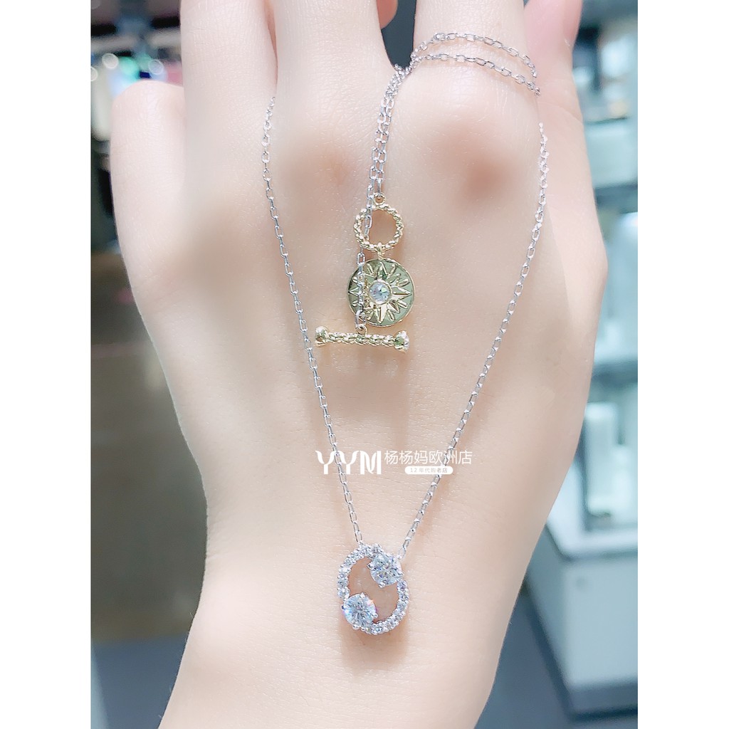 Swarovski Dây Chuyền Mặt Hình Bình Nước Cung Hoàng Đạo Thời Trang 2020 Cho Bạn Gái