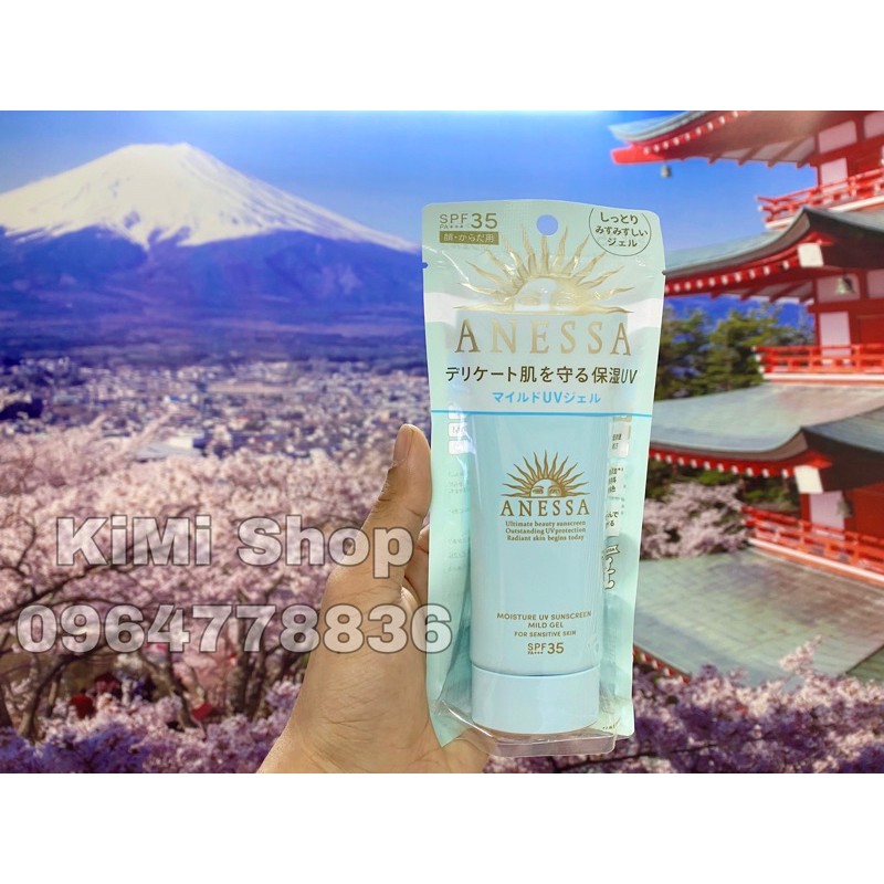(MẪU MỚI 2021) Kem chống nắng ANESSA cho da SIÊU NHẠY CẢM ( dùng đc cho cả em bé)