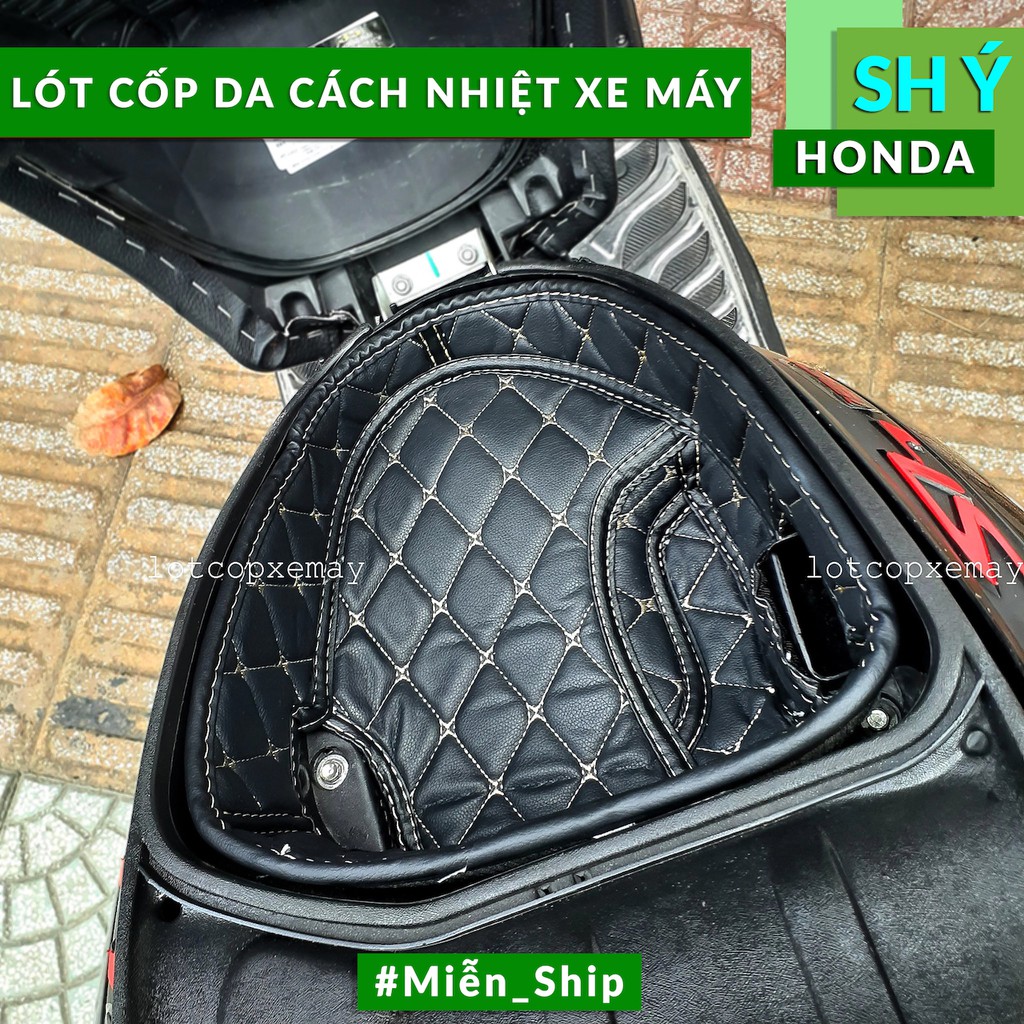 Lót Cốp Da Chống Nóng Chống shock - HONDA SH Ý 2008-2012-Giá Tận Xưởng-Có Túi Giấy Tờ