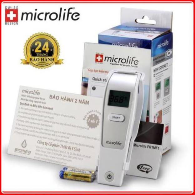 [Đo nhanh , Chính Xác Trong 1 Giây] Nhiệt kế hồng ngoại đo trán Microlife FR1MF1 - Hàng Thụy Sĩ