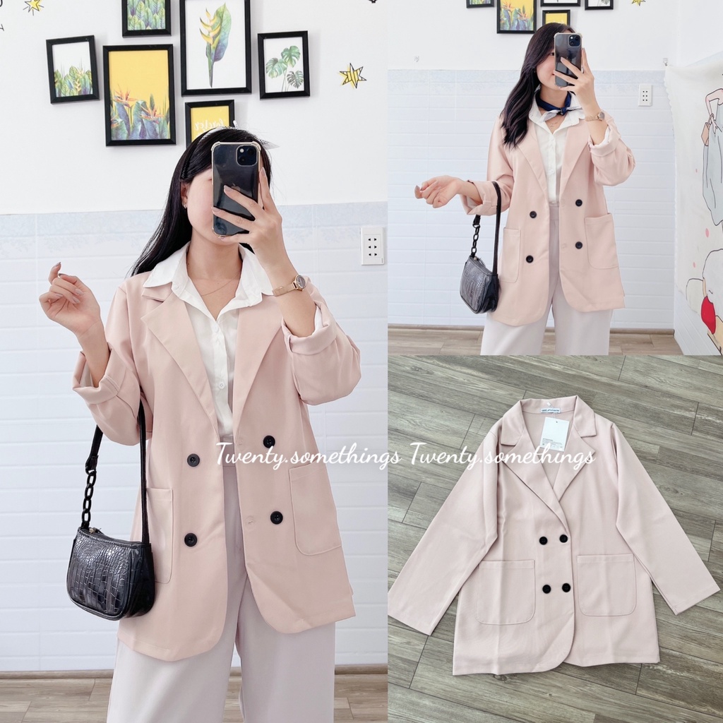 Áo Blazer 1 Lớp Hàn Quốc (ảnh thật/sẵn) | BigBuy360 - bigbuy360.vn