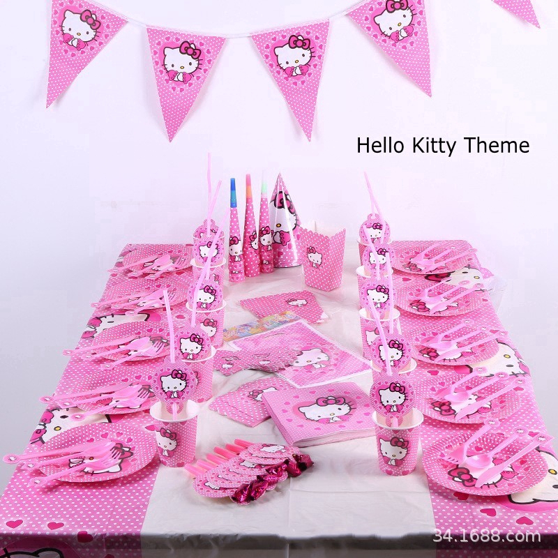 Bộ dụng cụ ăn uống hình Hello Kitty dễ thương cho bé