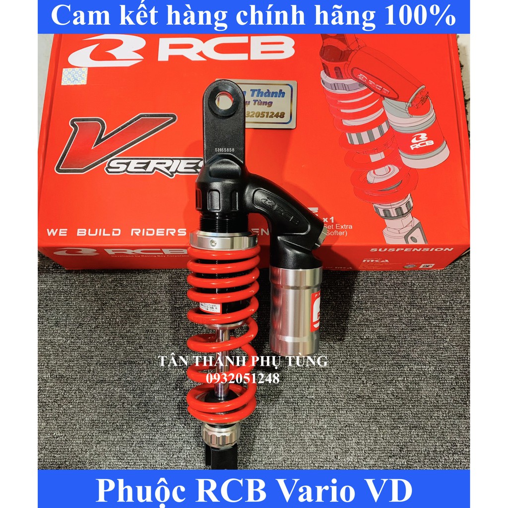 Phuộc RCB Vario VD màu đỏ chính hãng tặng loxo