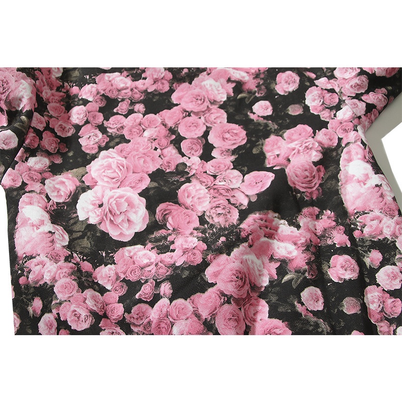 Hàng Bán Chạy Áo Thun Thể Thao Cotton Plus Size Tay Dài Thêu Hoa Hồng Drew Overprint Cho Nam Và Nữ