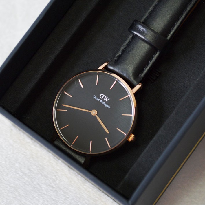 Đồng Hồ Nữ Daniel Wellington Classic Petite Sheffield Rose Gold Black DW Chính Hãng - OtisWatch