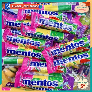 Thanh kẹo mentos vị trái cây giá sỉ