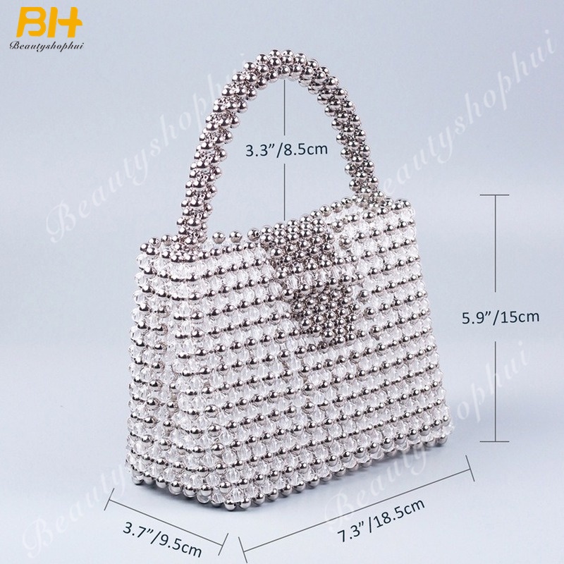 Túi Xách Đính Ngọc Trai Thủ Công Thời Trang 2022 Cho Nữ