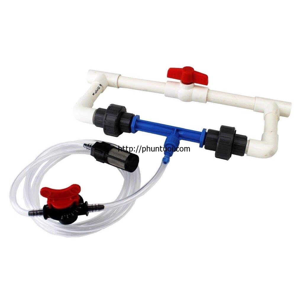 Bộ châm phân tự động venturi 27mm  - Thiết bị châm bón phân tự động
