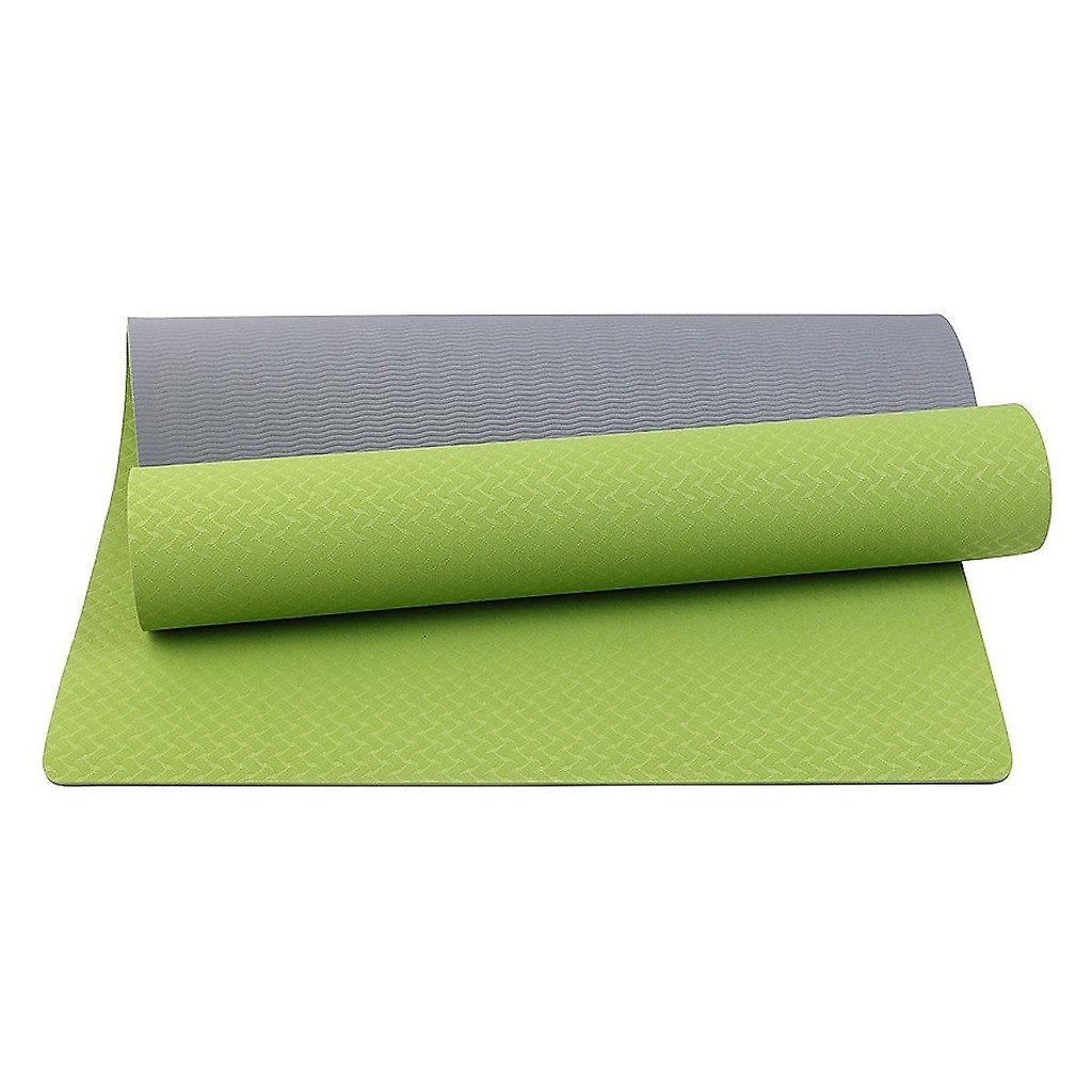 Thảm tập Yoga - Gym - thể dục TPE 2 lớp siêu bền chống trơn trượt loại 1 nhiều màu