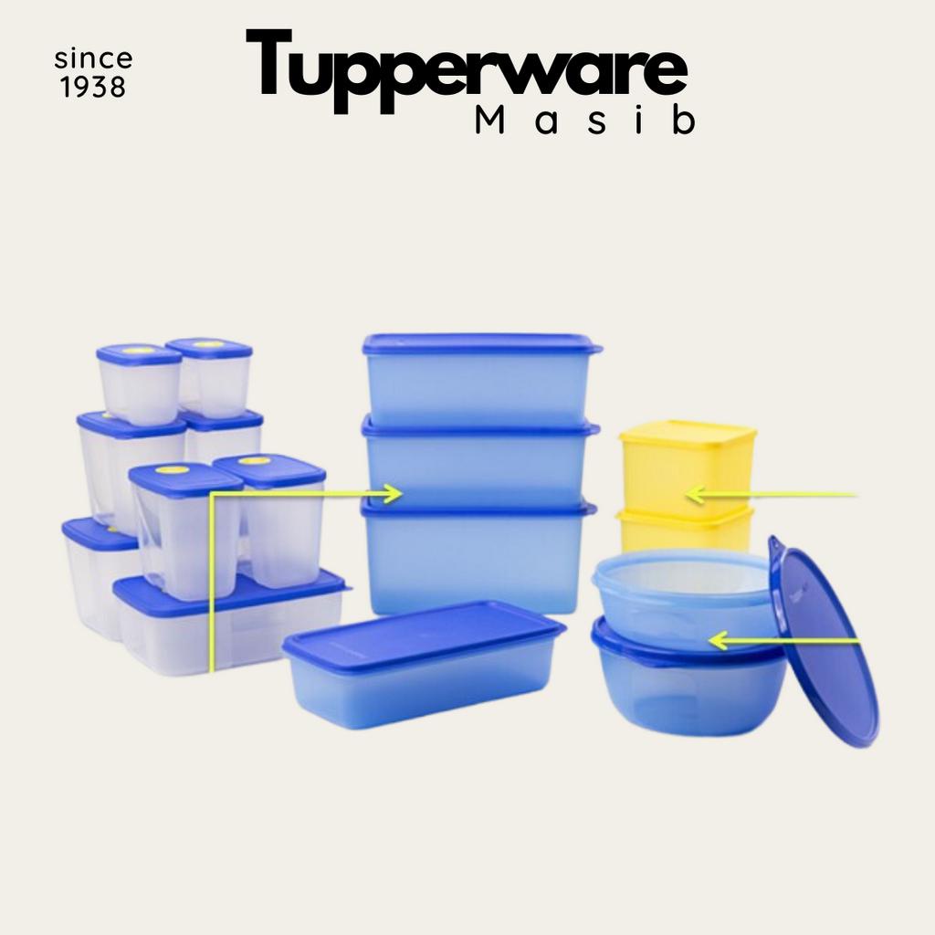 Bộ 16 Hộp Nhựa Nguyên Sinh Bảo Quản Thực Phẩm, Trữ Đông và Trữ Mát Modern Set 16 Hộp - Tupperware