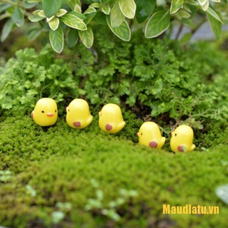 Set 5 Mô Hình Gà Con Mini Trang Trí Sân Vườn
