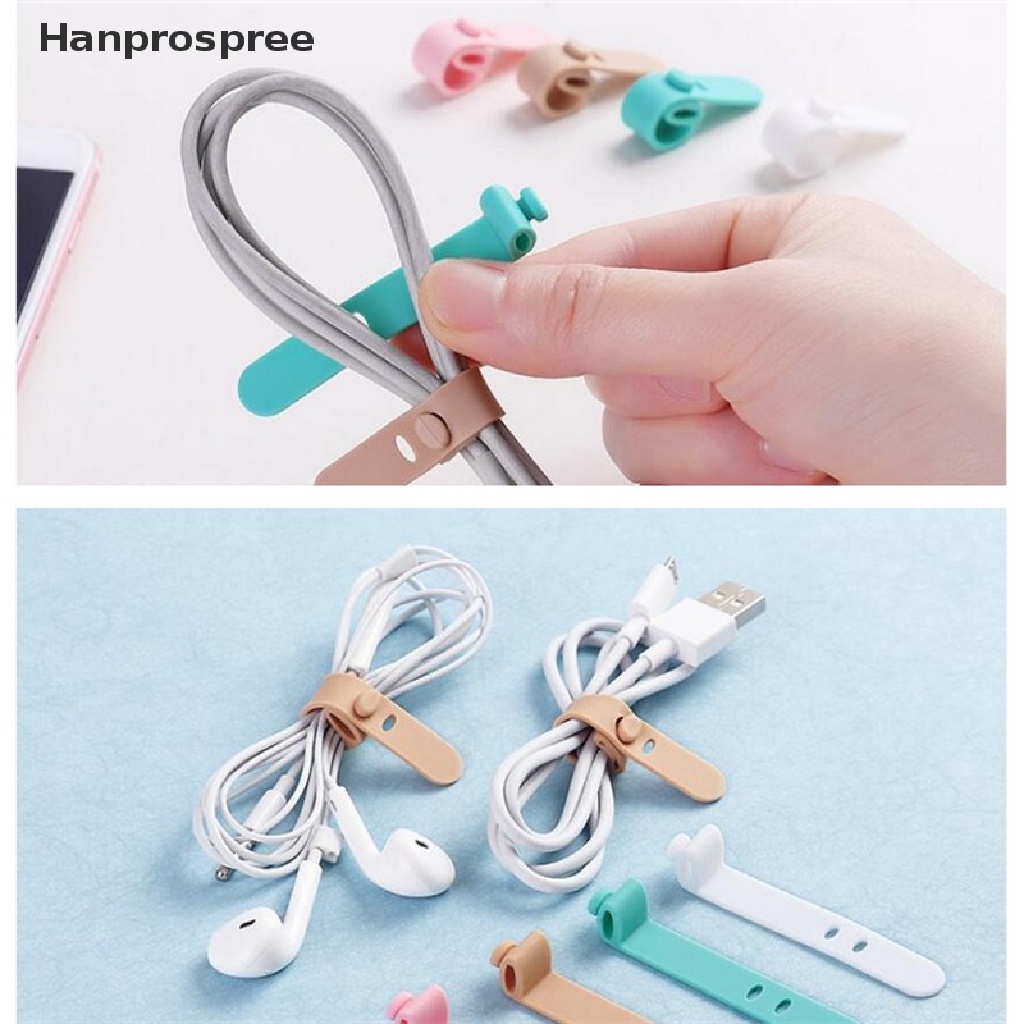 Dụng Cụ Cố Định Dây Cáp Tai Nghe Bằng Silicone Tiện Dụng
