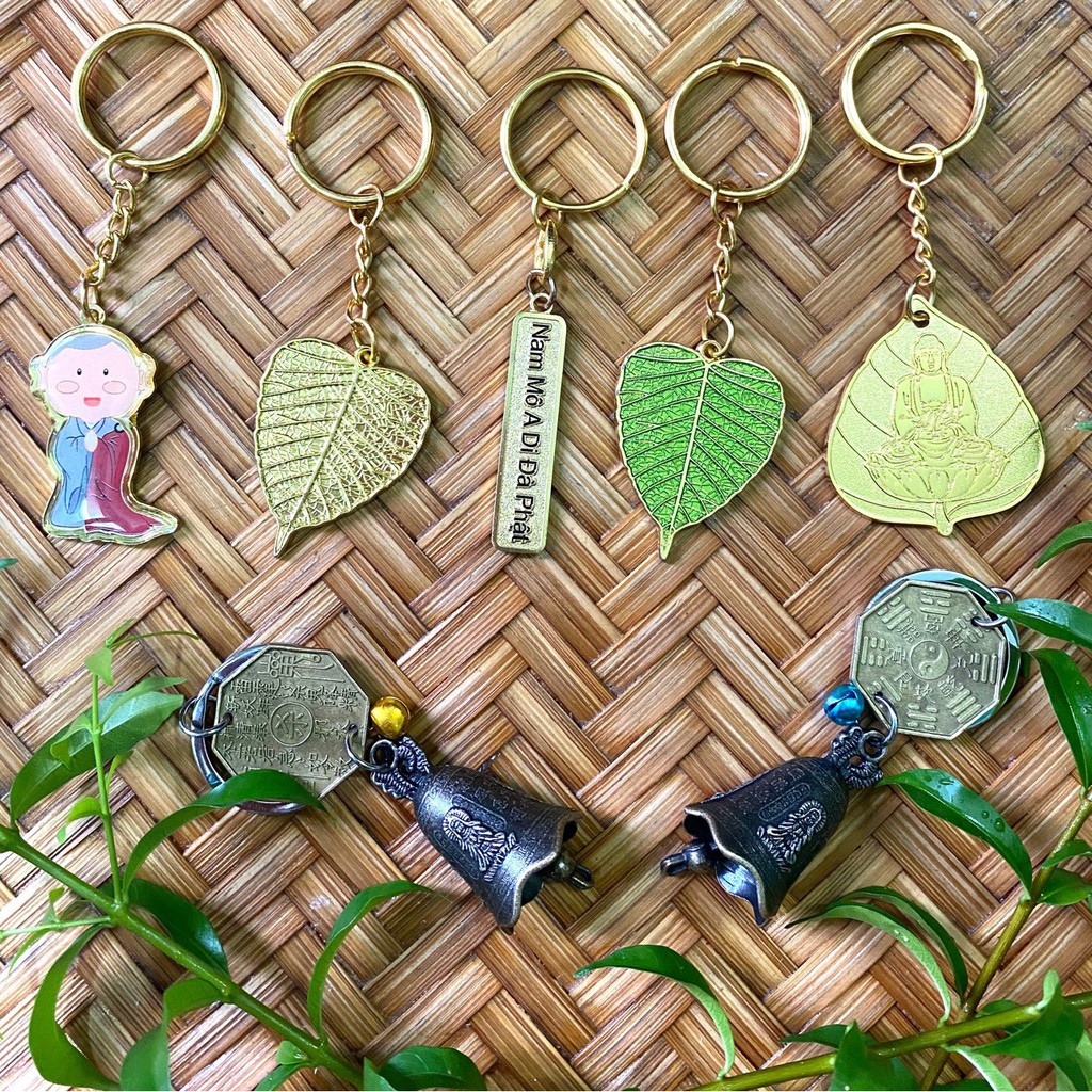 Móc Khóa Phật Giáo May Mắn Bình An.