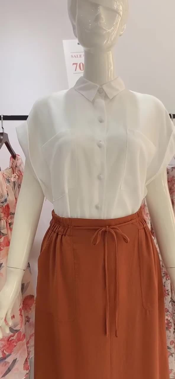 [Mã TOPS06 giảm đến 10k đơn 99k] Sơ mi nữ trắng KOISAN tay ngắn form rộng cổ đức 21051516 | BigBuy360 - bigbuy360.vn