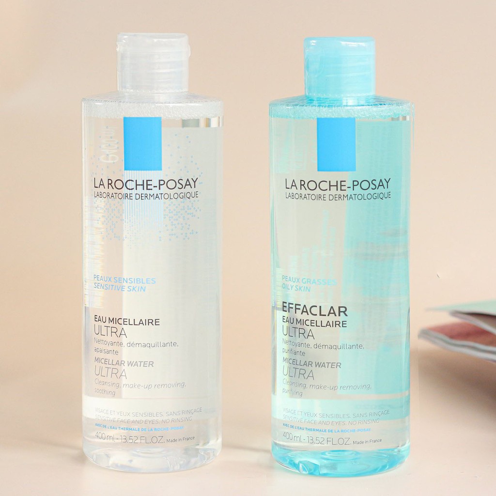 Nước Làm Sạch Sâu Tẩy Trang Cho Da Dầu Nhạy Cảm La Roche-posay Micellar Water Ultra 400ml