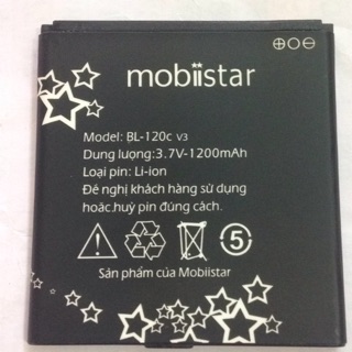 Pin Mobiistar Touch Bean 402M, Touch Bean 402C Mã: BL-120c v3