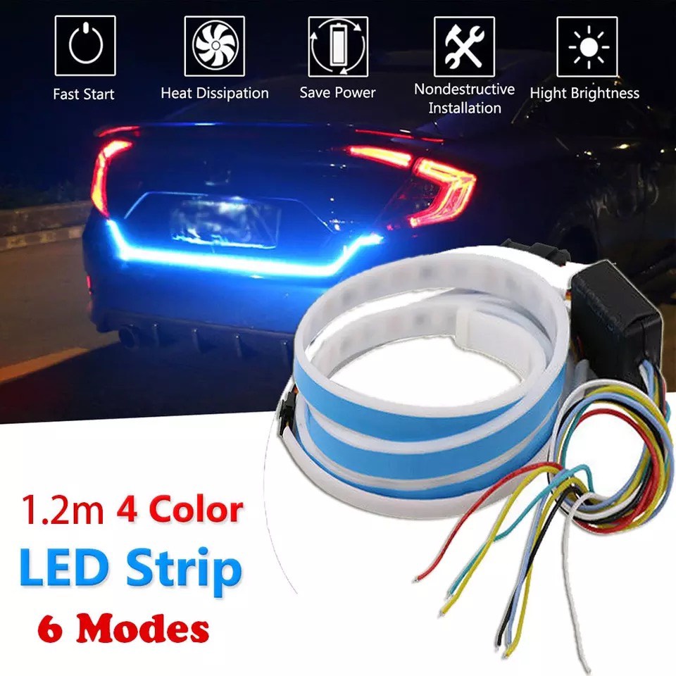 Đèn Led Cốp Sau Xe Hơi - Led Trang Trí Cốp 7 Màu Nhiều Hiệu Ứng Đep Lung Linh