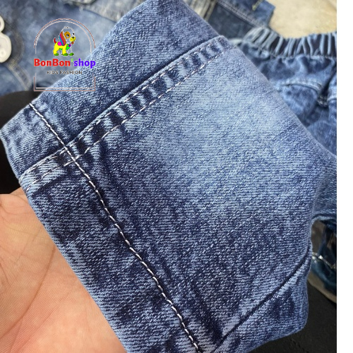 quần jean lửng và jean đùi bé trai vải mềm co giãn nhẹ, không phai màu size 12-20kg