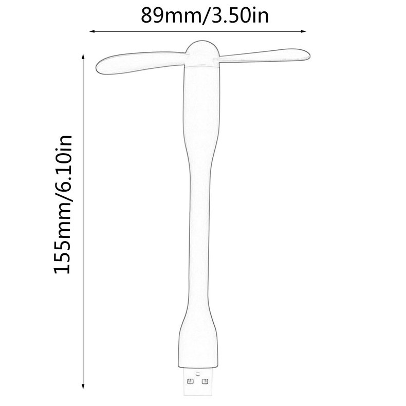 Quạt làm mát mini linh hoạt di động có đầu cắm USB cho mùa hè