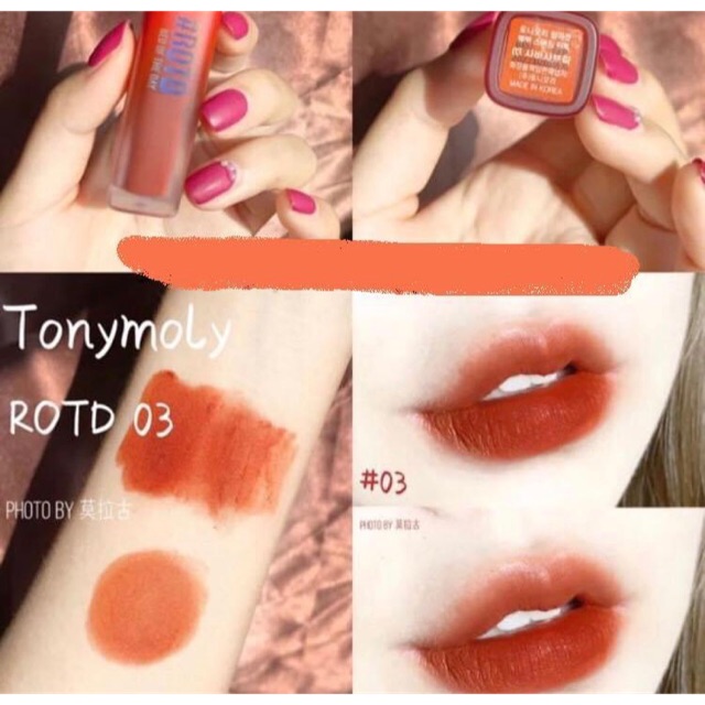 SON KEM LÌ TONYMOLY ROTD RED OF THE DAY VELVET