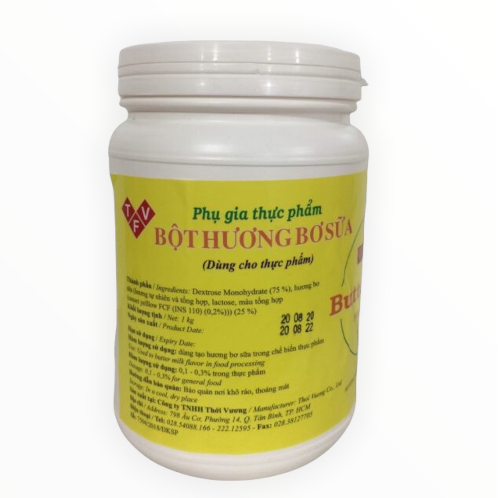 Hương thực phẩm bơ sữa dạng bột 1kg